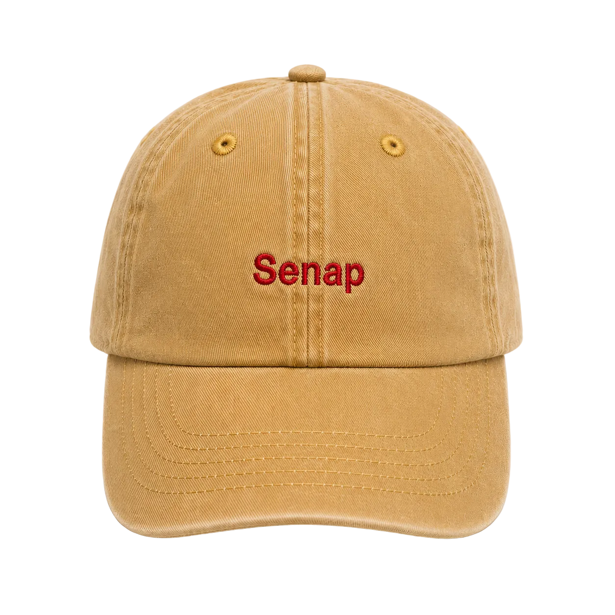 The Mustard embroidered cap