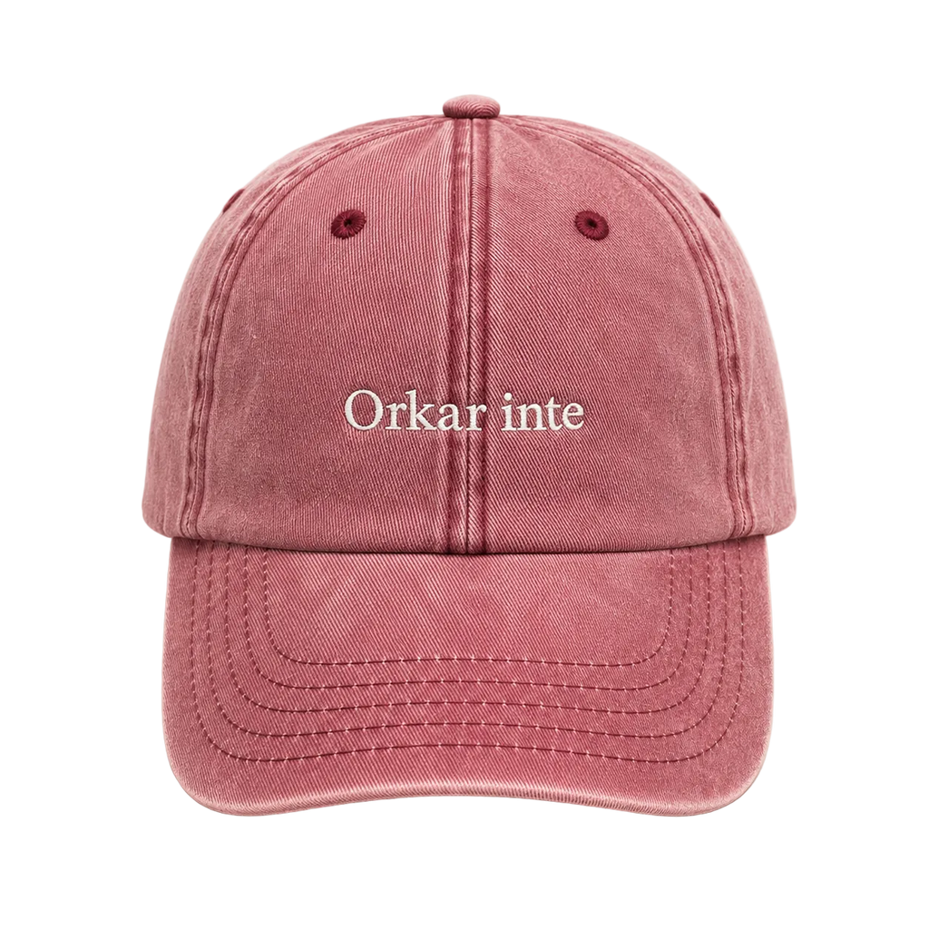 The Lazy — Orkar inte embroidered cap